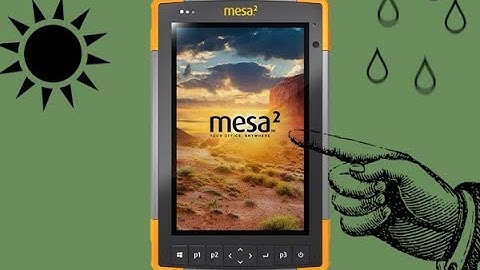 How to use Touchscreen Profiles on the Mesa 2 Rugged Tablet