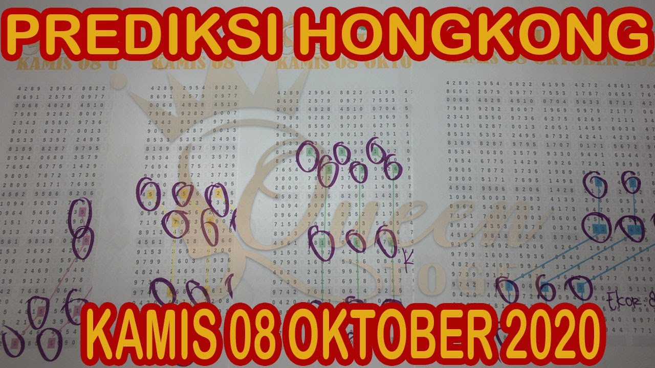 Prediksi Paito Hongkong Kamis 08 Oktober 2020 Hk Jitu Youtube