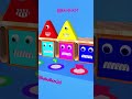 Adorable Little Triangle Monsters 💖 Cute 3D Animation  #satisfying #shorts