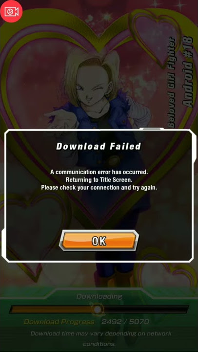 5th Day Download Failed Dragon Ball Z Dokkan Battle Global