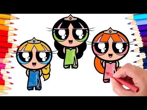 Powerpuff Girls Coloring Book Pages Rowdyruff Boys Brick Boomer Butch Blossom Bubbles Surprise Eggs 