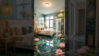 Lotus Pond Epoxy Flooring That Looks Too Real #transformyourhome #3Depoxy #luxurydesign