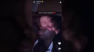 Celebrity Kai Cenat posted a Snapchat story of him crying after being cheated  on by Gigi 💔 #kaicenat #gigi Wealth
