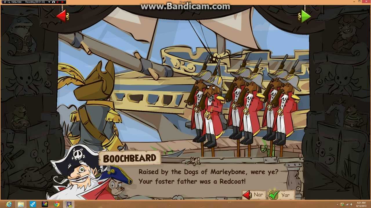 Pirate101- Character Creation and tutorial- Fearless Leo- Musketeer and witchdoctor