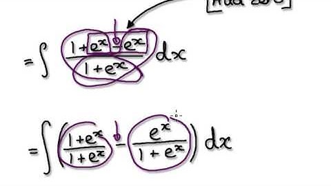 Video 1843 - Integrate 1/xlnx and 1/1+e^x - Practice 17