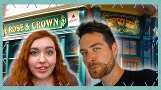 British React to Epcot's Rose and Crown | Walt Disney World Vlog 2019