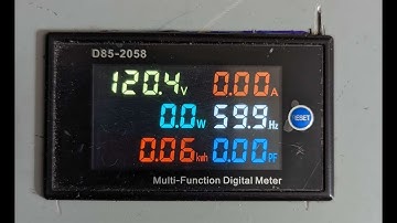 My D85-2058 Multi-Function Digital Meter that I mounted in a metal box
