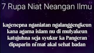 7 Rupa Niat nyiar Elmu