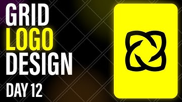 How to create a LOGO with grid system in ILLUSTRATOR day 12