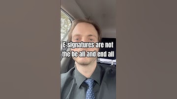 E-signatures are not the be all and end all. Some contracts still need wet ink #contracts #signing