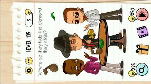 Brain Test Level 135 || Where Do They Hide The Diamond They Stole?