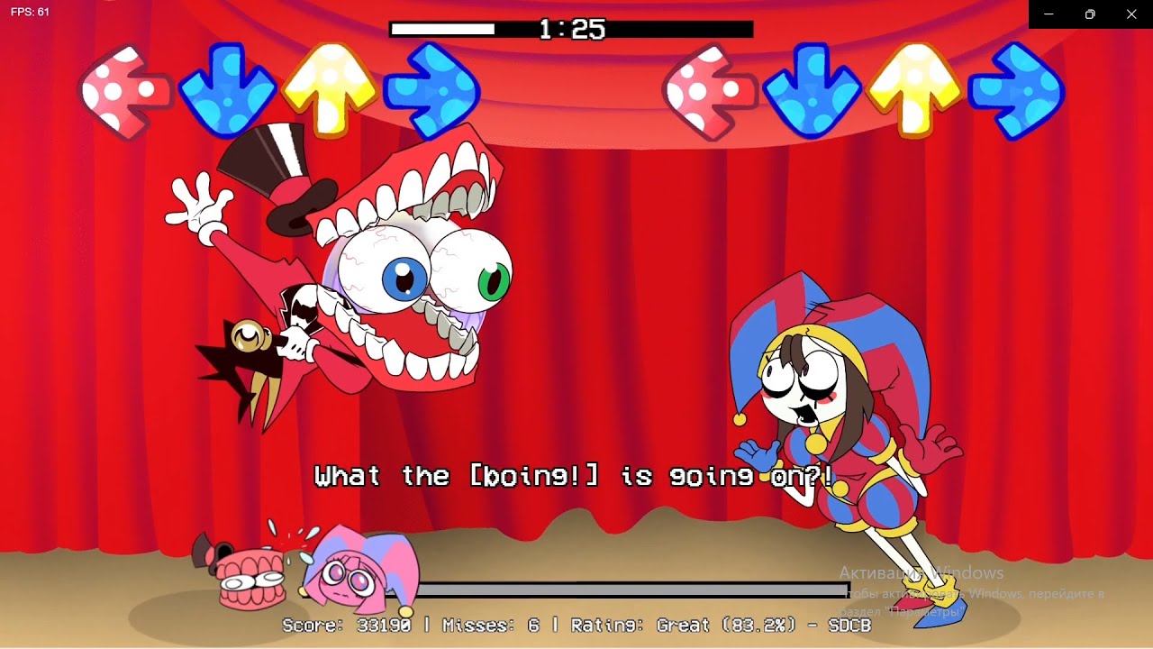 FNF: FUNKIN' DIGITIZATION CIRCUS!! Прохождение 3-х Уровней. Удивительный Цифровой Цирк!!!Без читов!!