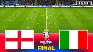 ENGLAND vs ITALY / UEFA EURO 2024 Final / Full Match All Goals / PES Gameplay