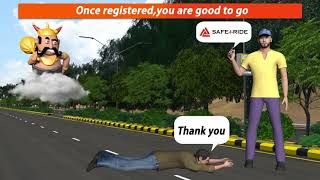 3D animation of Safe I Ride application For IL & FS Transportation Networks Ltd. screenshot 5