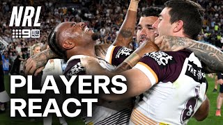Emotion spills over for Broncos after EPIC Grand Final win | NRL on Nine