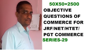 COMMERCE OBJECTIVE QUESTIONS- SERIES 29