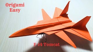 How to make paper F14 Tomcat I Origami The Grumman F14 Tomcat I OrigamiEasyTT