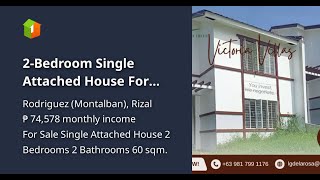 2-Bedroom Single Attached House For Sale