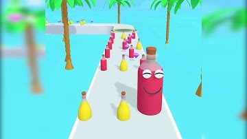 Juice Run Games All Levels Gameplay Android IOS, Walkthrough Mobile Bottle Run