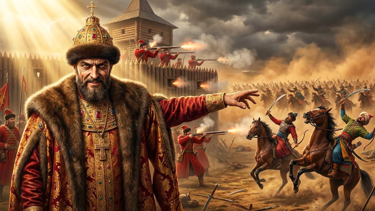 Così IVAN IL TERRIBILE MASSACRÒ 120.000 Cavalieri dell'Orda Mongola | Battaglia di Molodi