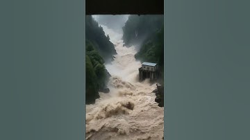 The River Turned Wild! Real Flood Footage from the Sky