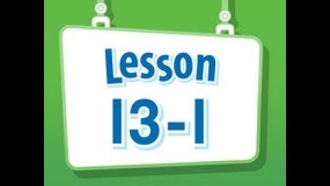 Math Envision English Lesson 13-1