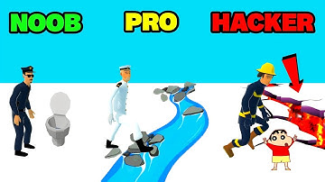 Fail Run || NOOB vs PRO vs HACKER GAMERZ BHAI with SHINCHAN 👦