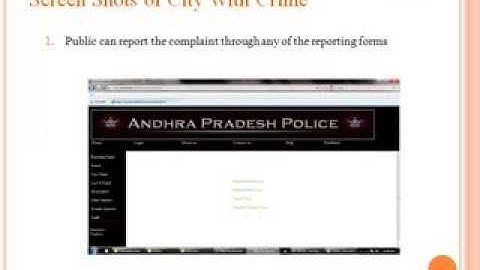 Crime Management System Project in Java PPT