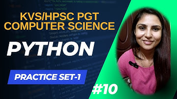Python Programming MCQ| Python Question Answer | KVS PGT Computer Science MCQ| HPSC Computer Science
