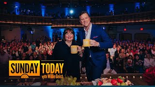 Ina Garten, Willie Geist Take Sunday Mug Shot with Fans