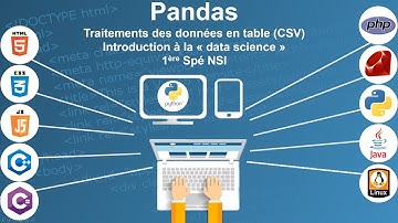 Pandas & Data science - PYTHON - 1ERE - Spé NSI