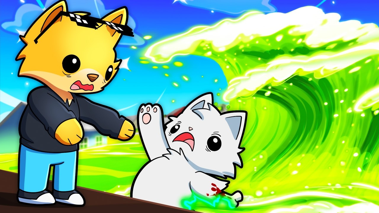 SOPRAVVIVO AL MARE DI ACIDO CHE SALE SU WOBBLY LIFE CON DRCAT! HA SCIOLTO TUTTA LA CITTÀ?! *AIUTO*