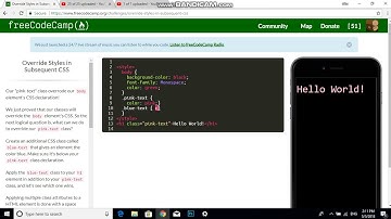 Override Styles in Subsequent CSS   Free Code Camp