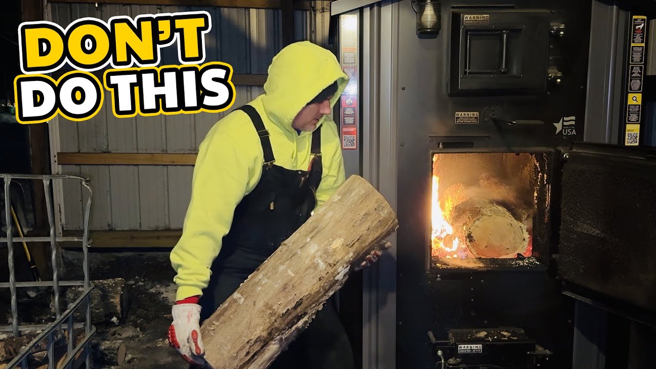 Самый неэффективный способ сжигания дров.