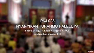 Video thumbnail of "PKJ 28 Nyanyikan Tuhanmu Haleluya - GKI Coyudan (Lyric Video)"