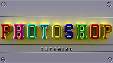 How to make Photoshop Shiny 3d Text Tutorial