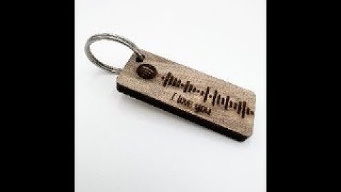 Tutorial - Laser engraved Spotify scan code keychain