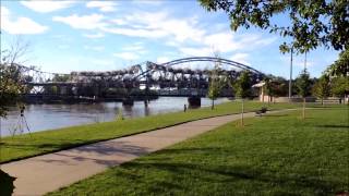 Old Amelia Earhart Memorial Bridge demolition countdown and blast