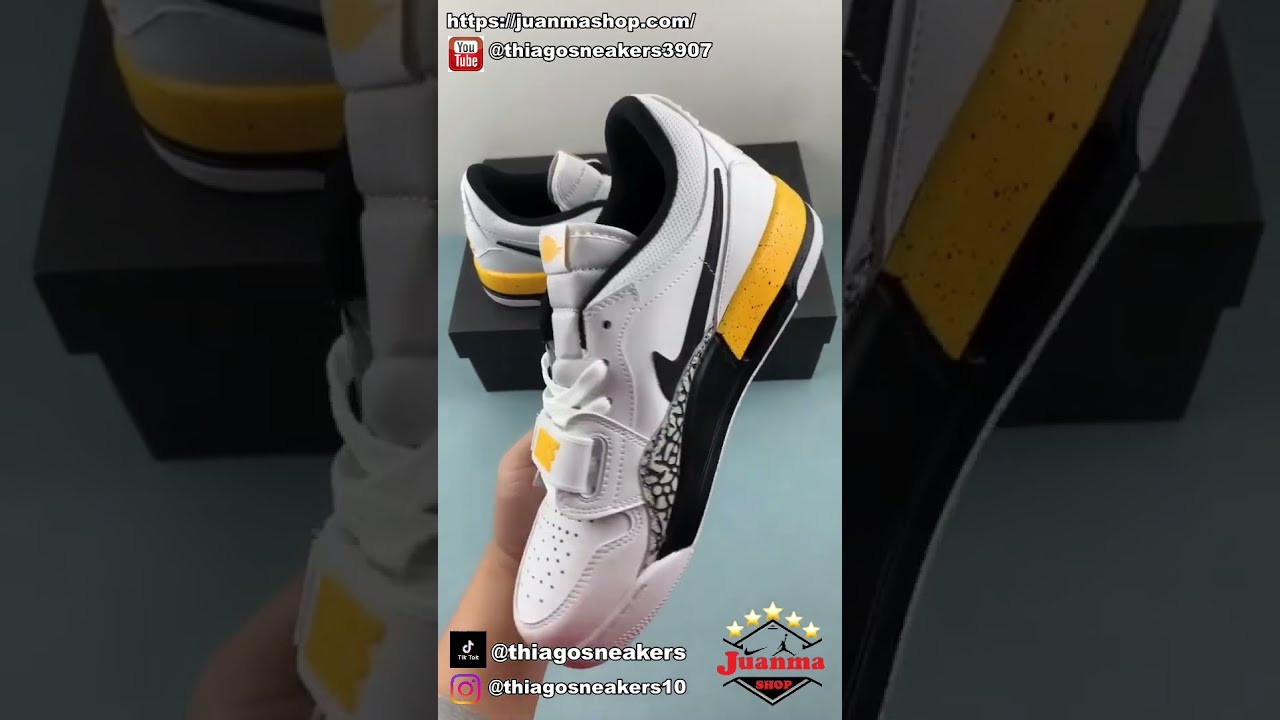 Air Jordan Legacy 312 Low White Yellow Ocher Wolf Gray Black CD7069-107