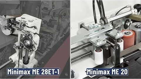Minimax ME 28 vs ME 20 Edgebander Comparison
