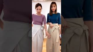バックバレエ5分袖リブニット [C3953]
