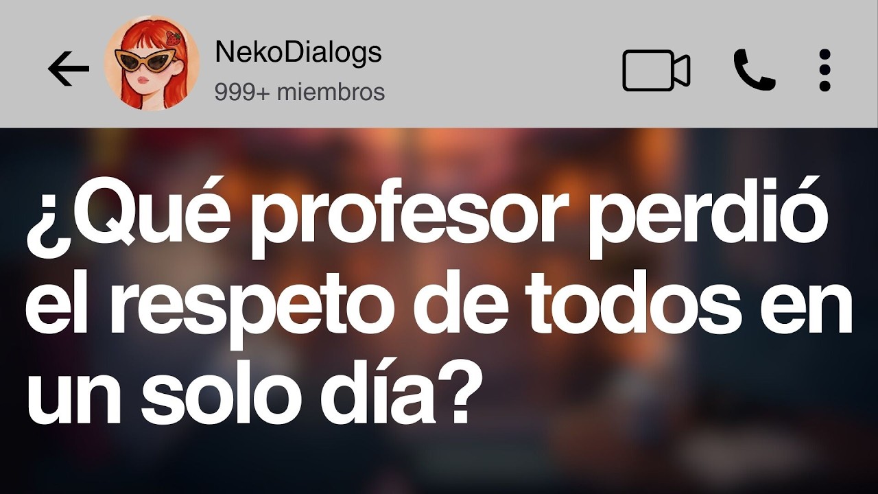 ¿Qué profesor perdió el respeto de todos en un solo día?
