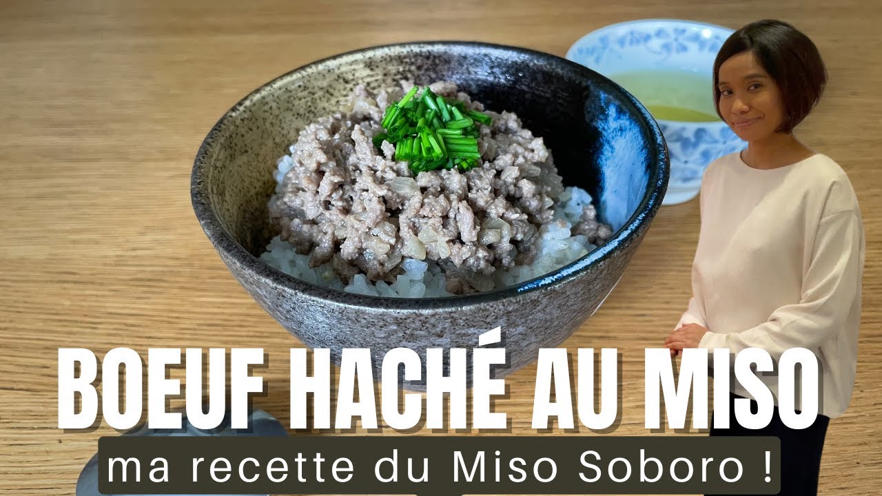 Boeuf haché au Miso, ma recette japonaise du Miso Soboro