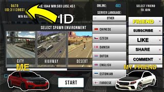 How to play with friend in car parking multiplayer??