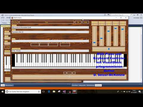 MIDI Piano und Keyboard Controler mit Visual Basic programmieren