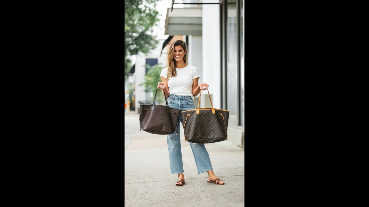 Louis Vuitton Neverfull Bag street style outfit - FROM LUXE WITH LOVE