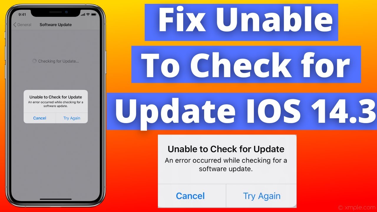 FIX" Unable To Check for Update IOS 14.3 | How to fix Unable to Check ...