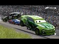 Chase Racelott Massive Crash! | Forza Motorsport 7 | Cars 3/NASCAR