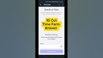 When was the Ripple (XRP) ledger first created? |Time Farm Answer Today October 11, 2024