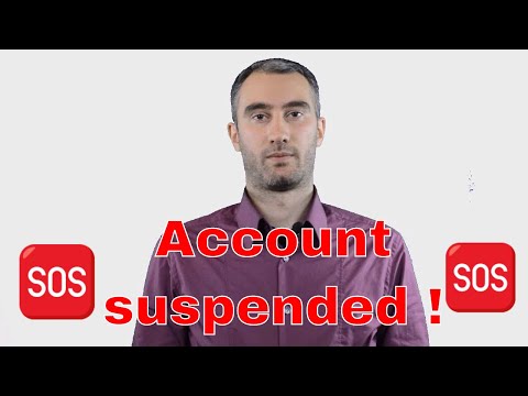 ექაუნთის დაბლოკვა ეთსიზე  - Account suspended ! რა გავაკეთოთ ? გამოსავალი !